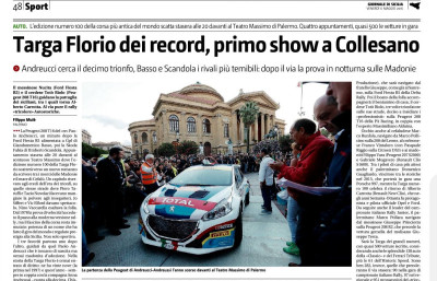 Targa Florio dei record, primo show a Collegano