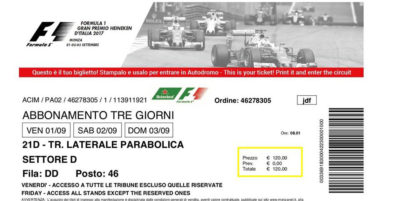 Disponibili ad esaurimento biglietti ed abbonamenti per il Gran Premio d’Italia a Monza
