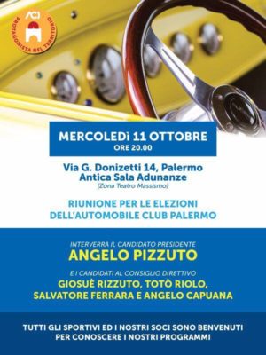 Riunione Per Le Elezioni Dell’Automobile Club Palermo